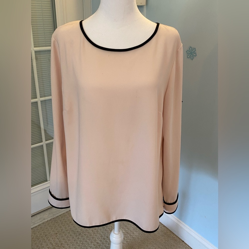 Talbots women’s dress blouse light pink